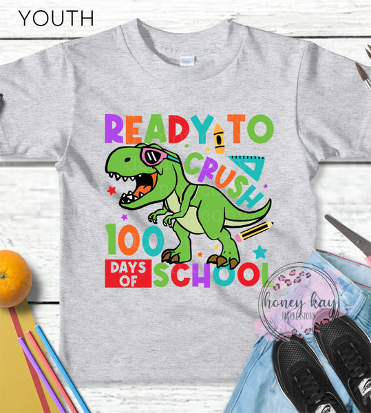 DTF 100 Days of School Dino Youth