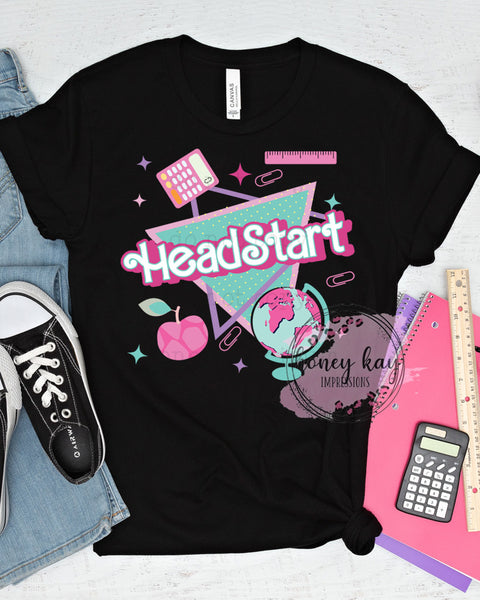 DTF Pink HeadStart 90s Vibe