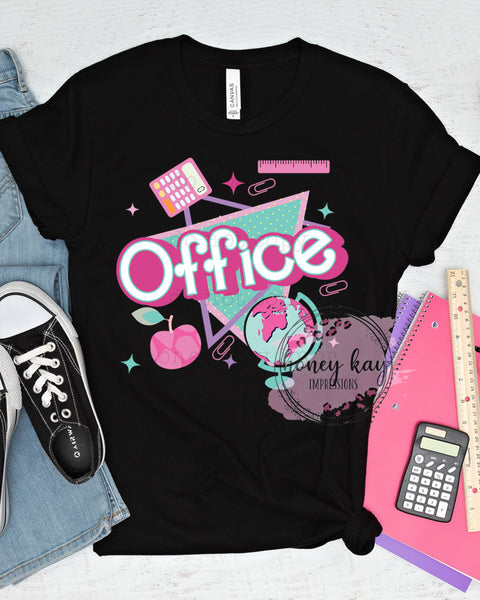 DTF Pink Office 90s Vibe