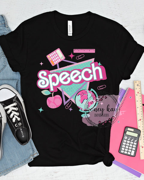 DTF Pink Speech 90s Vibe