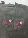 Monogrammed Santa Hat Pocket Tee