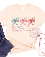 DTF God Bless America Bows