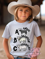 DTF ABCs of Cows Youth
