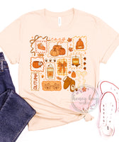 DTF Autumn Doodle Collage
