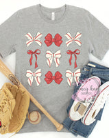 DTF Baseball Bow Collage