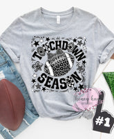 DTF Black Silver Touchdown Season