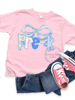 DTF Coquette Blue Bow Grade Levels