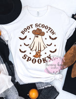 DTF Boot Scootin' Spooky Ghost Adult