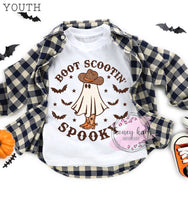 DTF Boot Scootin' Spooky Ghost Youth