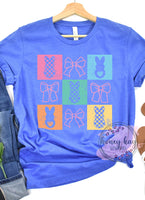 DTF Bright Bunnies & Bows Squares