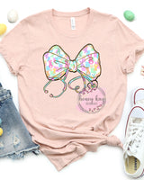 DTF Bunny Bow Stethoscope