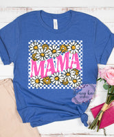 DTF Checkered Daisy Mama