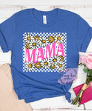 DTF Checkered Daisy Mama