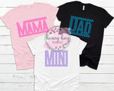 Checkered Mama Bright Pink