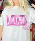Checkered Mama Bright Pink