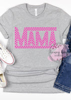 Checkered Mama Bright Pink