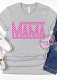 Checkered Mama Bright Pink