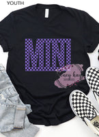 Checkered Mini Bright Purple Youth