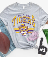 DTF College Throwback Purple Gold Tigers