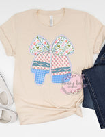 DTF Country Patch Crayon Bow