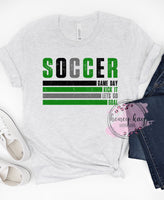 DTF Retro Distressed Soccer Lines
