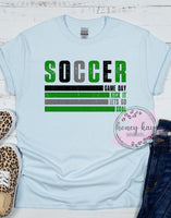 DTF Retro Distressed Soccer Lines