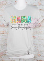 Print to Order DTF Spring Faux Applique Mama