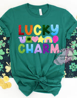 DTF Faux Glitter Lucky Charm