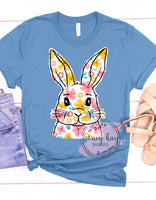 DTF Bright Flower Bunny