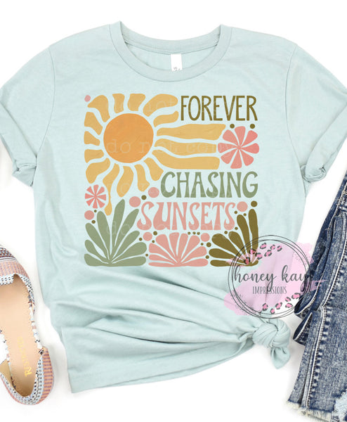 DTF Boho Forever Chasing Sunsets