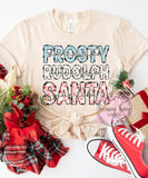 DTF Frosty Rudolph Santa