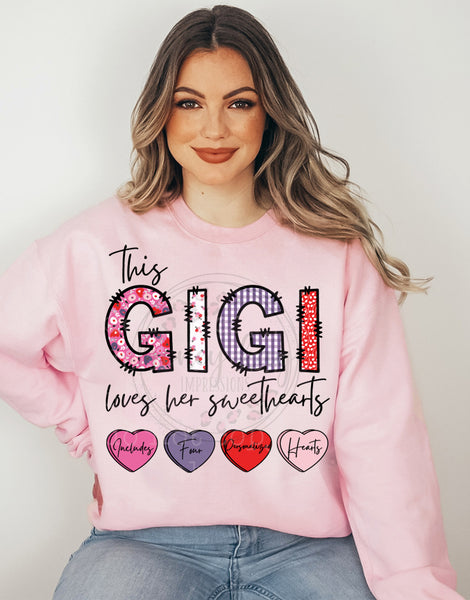 Print to Order DTF Gigi Loves Her Sweethearts