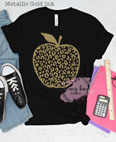 Leopard Apple Metallic Gold