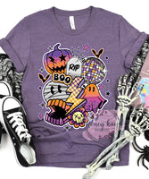 DTF Purple Orange Halloween Collage