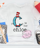 Print to Order DTF Striped Hat Initial Youth