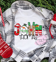 Print to Order DTF Holiday Name Youth