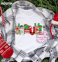 Print to Order DTF Holiday Name Youth