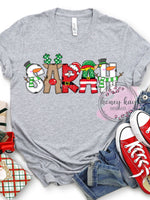Print to Order DTF Holiday Name Adult