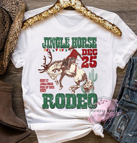 DTF Jingle Horse Rodeo