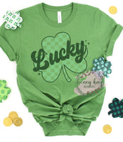 DTF Lucky Checkered Clover