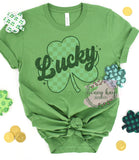 DTF Lucky Checkered Clover