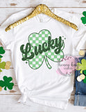 DTF Lucky Checkered Clover