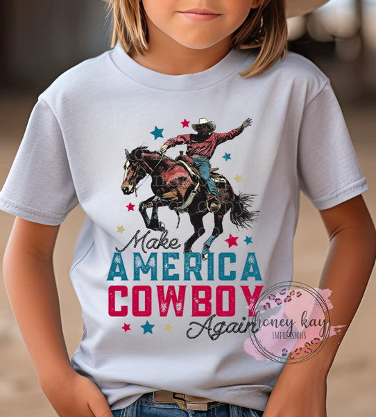 DTF Make America Cowboy Youth