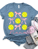 DTF Pink Bows & Tennis