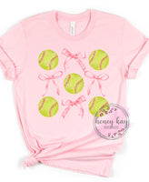 DTF Pink Bows & Softball