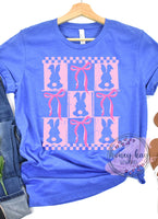 DTF Pink Bunnies & Bows Squares