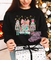 DTF Pink Floral Nutcrackers