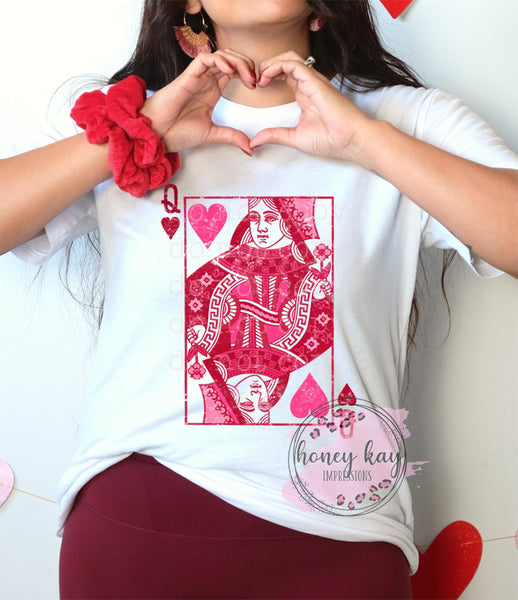 DTF Pink Queen of Hearts