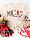 DTF Plaid Merry Christmas