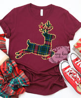 DTF Transfer Plaid Reindeer